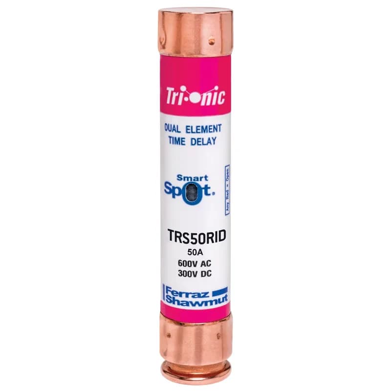 Fuse TRS-R - Class RK5 - Time-Delay 600VAC 300VDC 50A Ferrule SmartSpot® Tri-Onic®