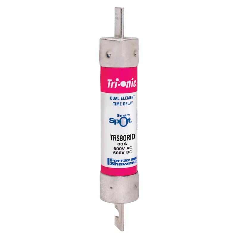 Fuse TRS-R - Class RK5 - Time-Delay 600VAC 600VDC 80A Blade SmartSpot® Tri-Onic®