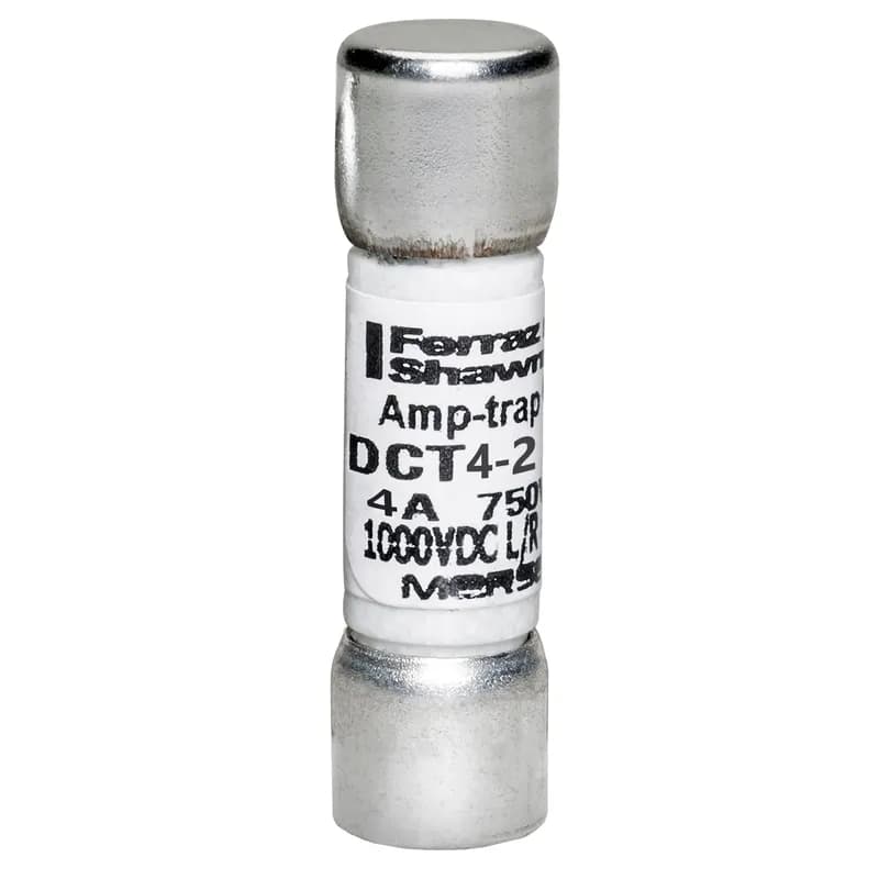 Fuse DCT - Midget - Fast-Acting 750VAC 1000VDC 4A Ferrule Amp-Trap®