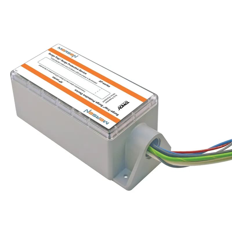 Mersen STXP11S1004X - The Surge-Trap® Type 1 XP Series offers advanced performance over other products. The XP meets requirements for UL1449 Third Edition and has been designed to be as compact as possible while offering advanced protection. The XP features TPMOV® technology inside making it the safest product available. Installation can be done on the line or load side of a panel. The XP is the perfect fit from service entrance all the way down to an important machine specific control panel. 120 Volts single phase system type .