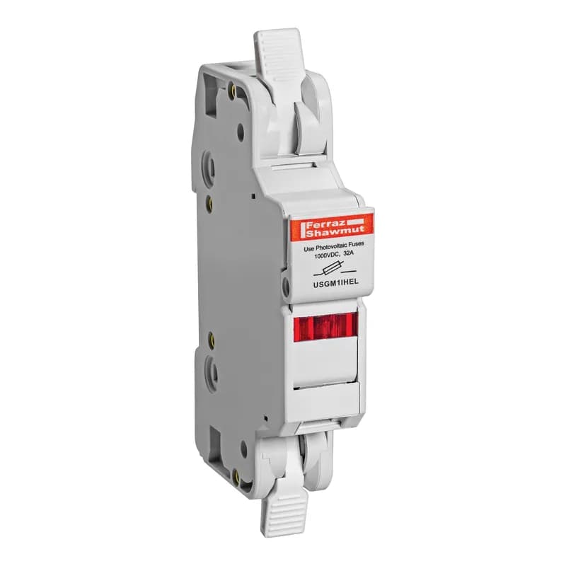 Fuse Holder UltraSafe™ 1000VDC Midget 32A 1-Pole LED Cage Clamp IP20