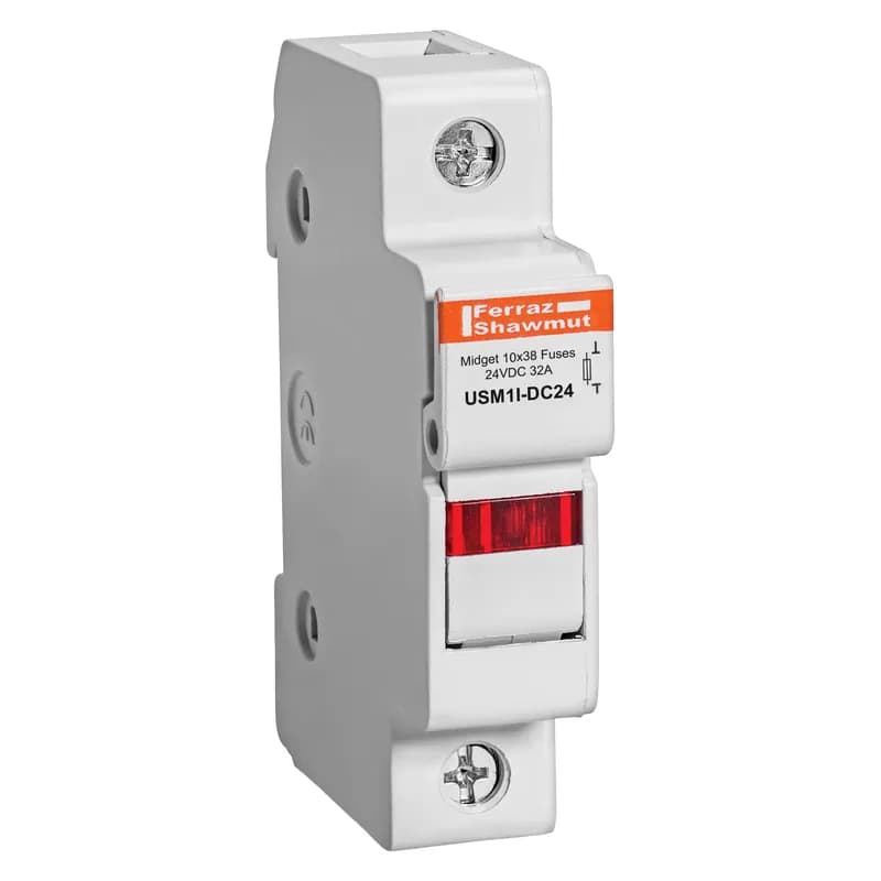 Fuse Holder UltraSafe™ 24VDC Midget 30A 1-Pole LED Cage Clamp IP20