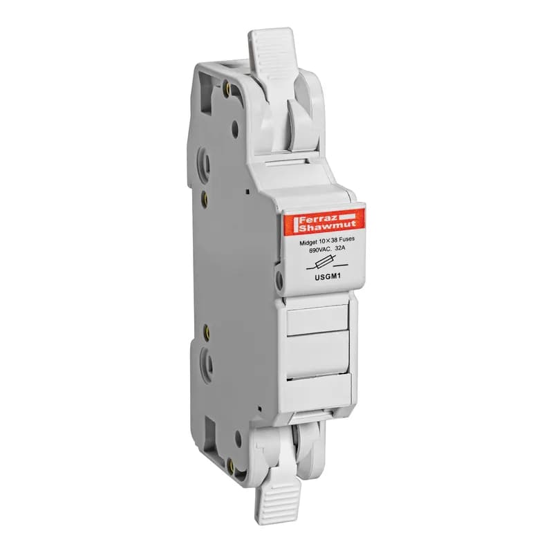 Fuse Holder UltraSafe™ 750VAC 1000VDC Midget 30A 1-Pole Cage Clamp IP20