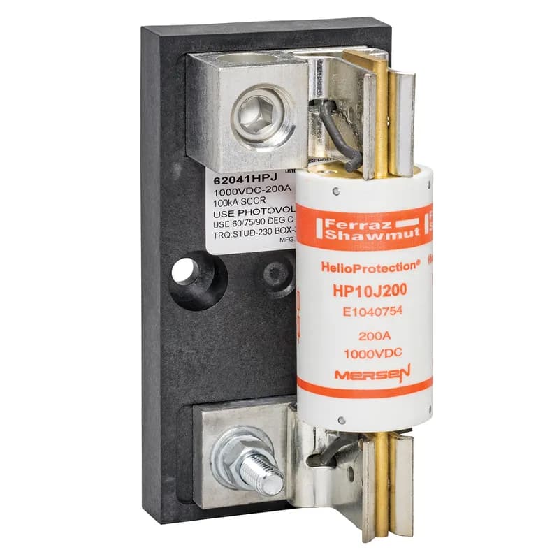 Fuse Block 1000VDC Photovoltaic 200A 1-Pole Box To Stud