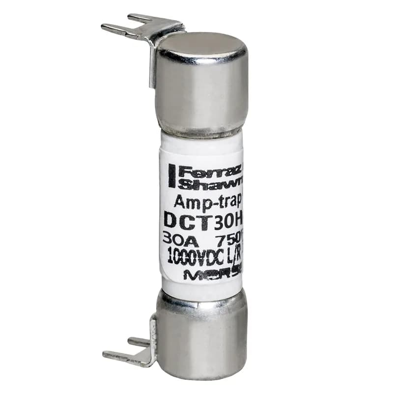 Fuse DCT - Midget - Fast-Acting 750VAC 1000VDC 30A Double Hole Mount Amp-Trap®