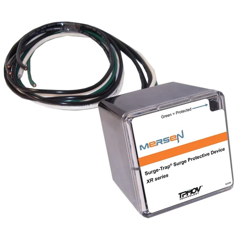 The Surge-Trap® Type 1 XR Series meets requirements for UL1449 Third Edition and is ideal for the replacement of surge arrestors. The XR Series SPD feature TPMOV® technology inside making them the safest product available. With a small, compact design and line or load installation flexibility the XR series is the perfect fi from service entrance all the way down to a specific control panel. 240 Volts single phase system type with alarm .