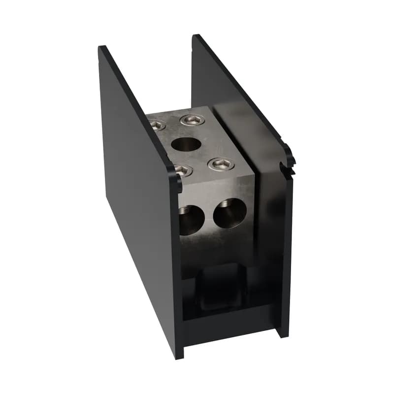 Open-Style PDB UL 1953 1000V 360A Tin-plated Aluminum - 460A 1-Pole 2 - 2 openings; 4/0-#6 --- 4/0-#6 Box to Box
