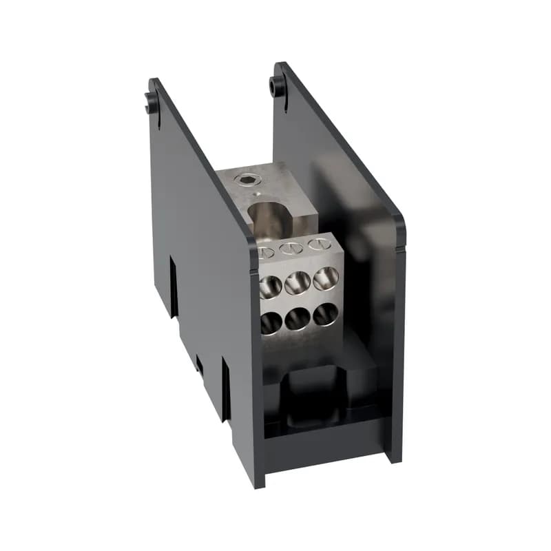 Open-Style PDB UL 1953 1000V Tin-plated Copper - 175A 1-Pole 1 - 6 openings; 2/0-#14 --- #2-#14 Box to Box
