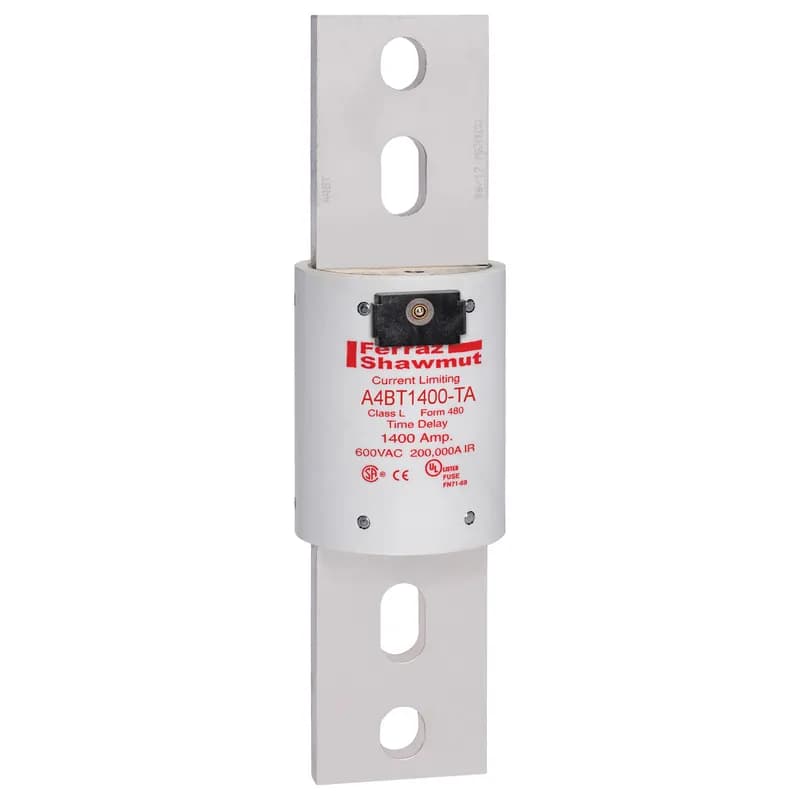 Fuse A4BT - Class L - Time-Delay 600VAC 500VDC 1400A Blade TA Indicator Amp-Trap®