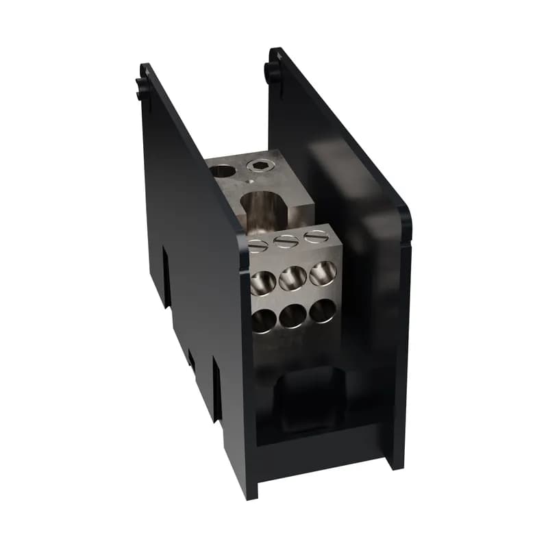 Open-Style PDB UL 1953 1000V Tin-plated Copper - 350A 1-Pole 2 - 6 openings; 2/0-#14 --- #2-#14 Box to Box