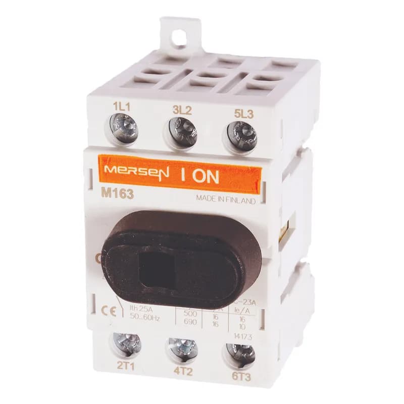 UL508 Switch 600VAC Non-Fused 16A 3-Pole Direct Screw Mount