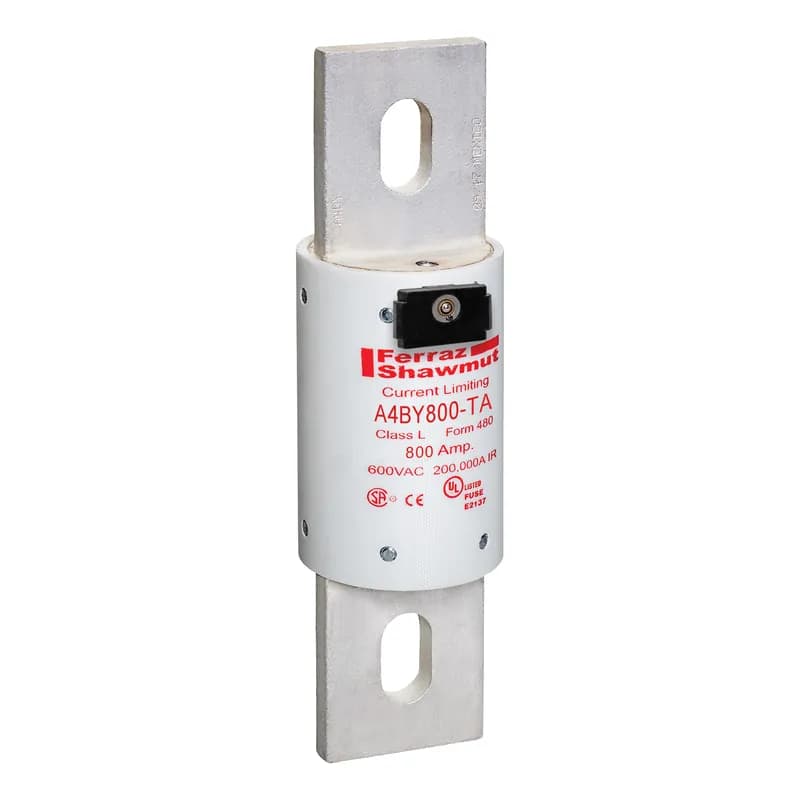 Fuse A4BY - Class L - Time-Delay 600VAC 300VDC 800A Blade TA Indicator Amp-Trap®