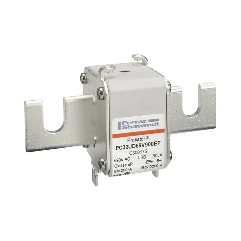Square Body High-Speed Fuse Protistor® Size 32 aR 690VAC IEC 700VAC UL 900A With Striker Open Slot Blades