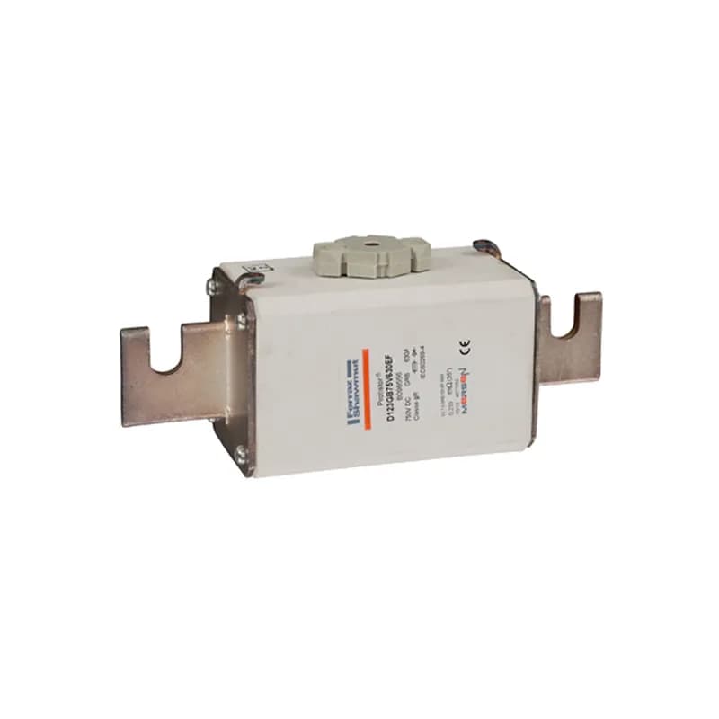 Mersen B098556 - Square Body High-Speed Fuse Protistor® Size 123 gR 750VDC IEC 630A With Striker Open Slot Blades