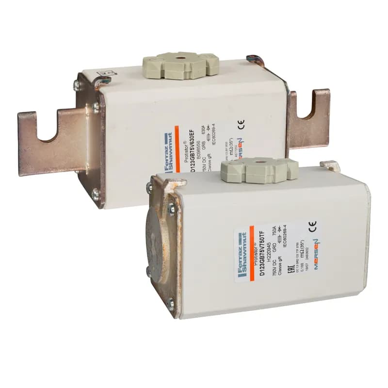 Mersen G220944 - Square Body High-Speed Fuse Protistor® Size 123 gR 660VDC IEC 800A With Striker Open Slot Blades