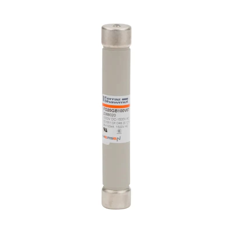 Mersen Z088020 - High-Speed Cylindrical Fuse Protistor® Size 20x127 gR (gRB) 1000VDC IEC 6A With Striker