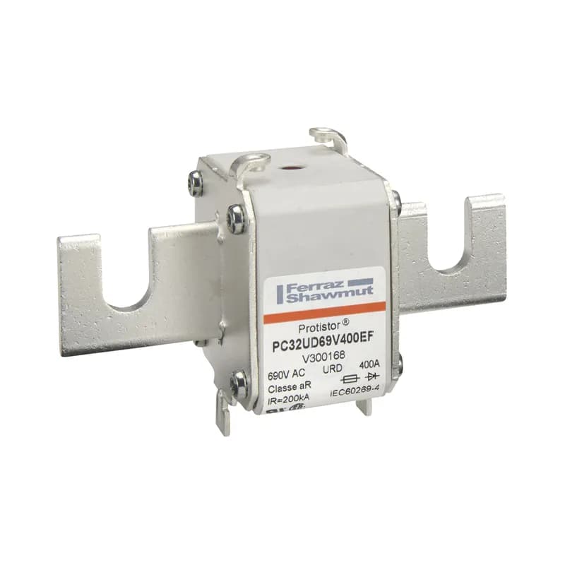 Square Body High-Speed Fuse Protistor® Size 32 aR 690VAC IEC 700VAC UL 400A With Striker Open Slot Blades