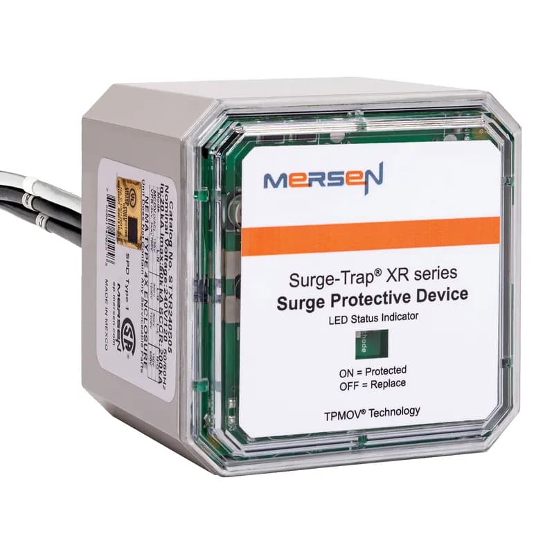 The most popular range in the STX series offering, the Surge-Trap® Type 1 STXR meets requirements for UL1449 Fourth Edition and is ideal for the replacement of older surge arrestors. The STXR Series SPD feature TPMOV® technology inside making them the safest product available. With a small, compact design and line or load installation flexibility the STXR series is the perfect fit for branch panel and/or individual equipment protection., 240/120V, L-G, L-N, L-L, Split Phase, 50 kA per phase