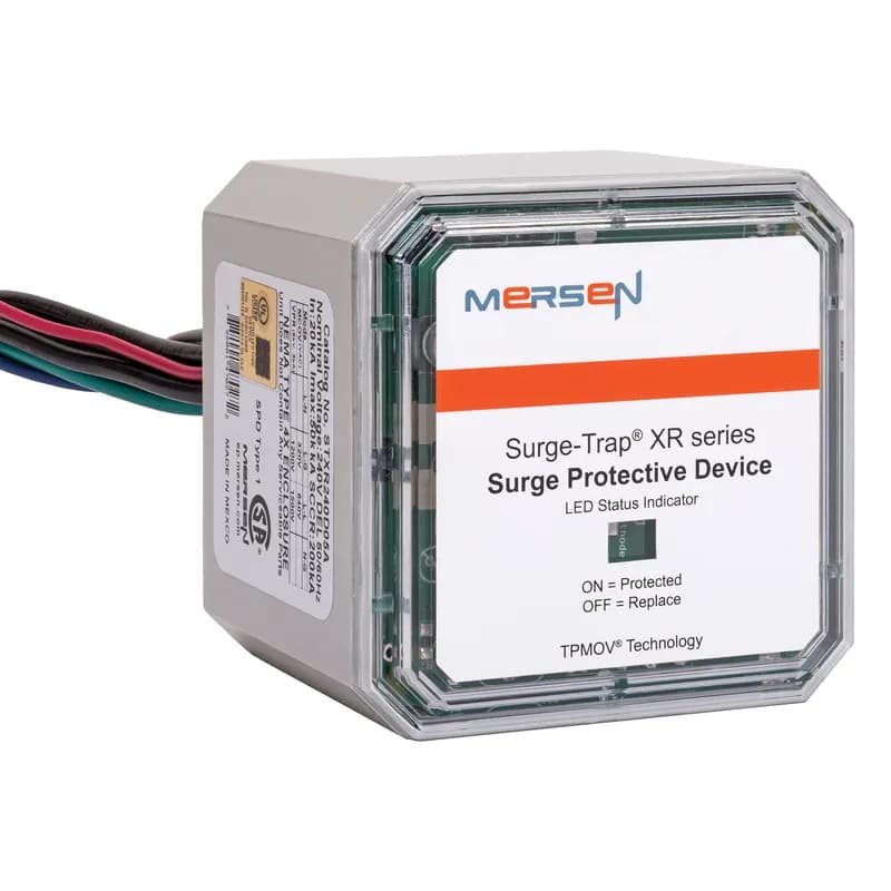 The most popular range in the STX series offering, the Surge-Trap® Type 1 STXR meets requirements for UL1449 Fourth Edition and is ideal for the replacement of older surge arrestors. The STXR Series SPD feature TPMOV® technology inside making them the safest product available. With a small, compact design and line or load installation flexibility the STXR series is the perfect fit for branch panel and/or individual equipment protection., 240V, L-G, L-L, 3-Phase Delta, LED and Remote Audible Alarm 50 kA per phase