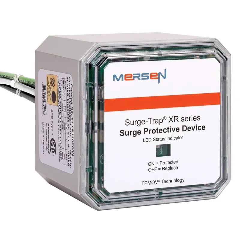 The most popular range in the STX series offering, the Surge-Trap® Type 1 STXR meets requirements for UL1449 Fourth Edition and is ideal for the replacement of older surge arrestors. The STXR Series SPD feature TPMOV® technology inside making them the safest product available. With a small, compact design and line or load installation flexibility the STXR series is the perfect fit for branch panel and/or individual equipment protection., 120V, L-G, L-N, N-G, Single Phase, LED 50 kA per phase