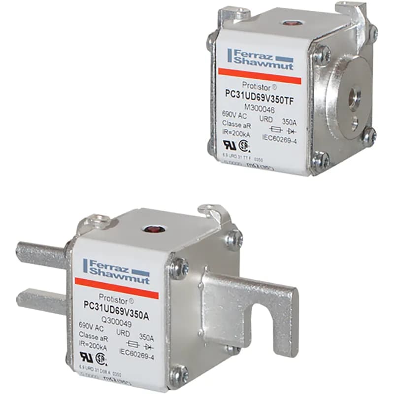 Square Body High-Speed Fuse Protistor® Size 31 aR 690VAC IEC 700VAC UL 400A With Striker DIN 110 Blades
