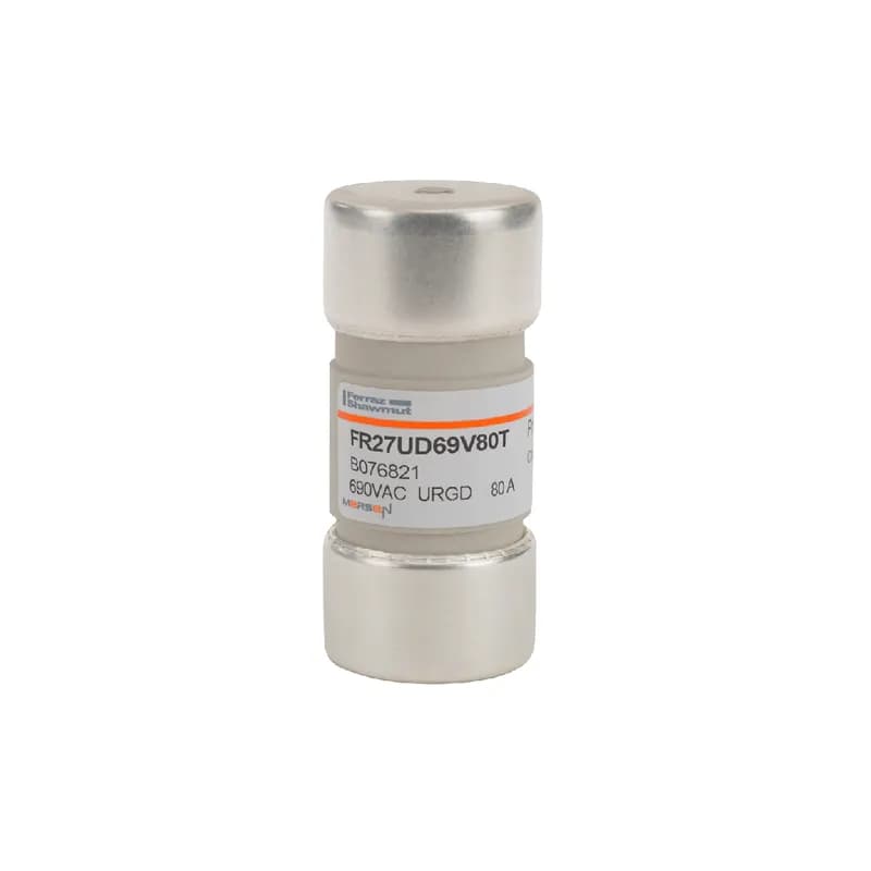 High-Speed Cylindrical Fuse Protistor® Size 27x60 aR 690VAC IEC 80A With Striker