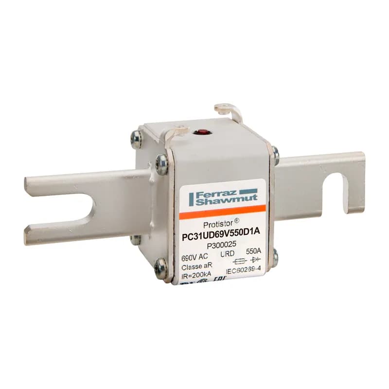 Square Body High-Speed Fuse Protistor® Size 31 aR 690VAC IEC 700VAC UL 500A With Striker DIN 110 Blades