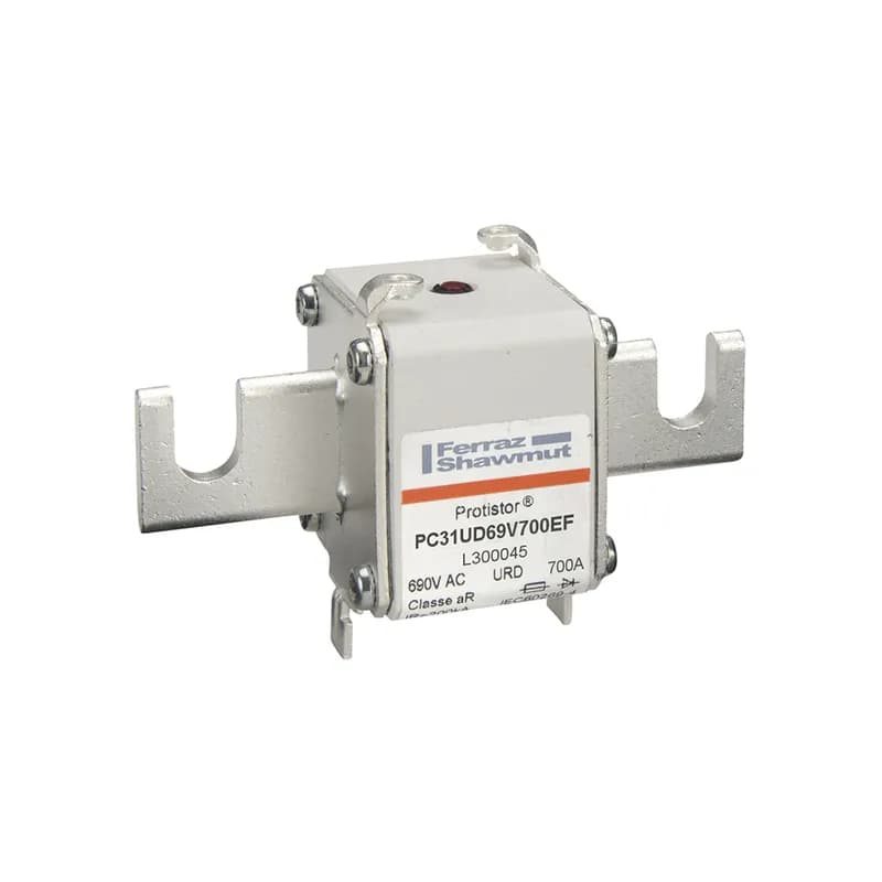 Square Body High-Speed Fuse Protistor® Size 31 aR 690VAC IEC 700VAC UL 700A With Striker Open Slot Blades