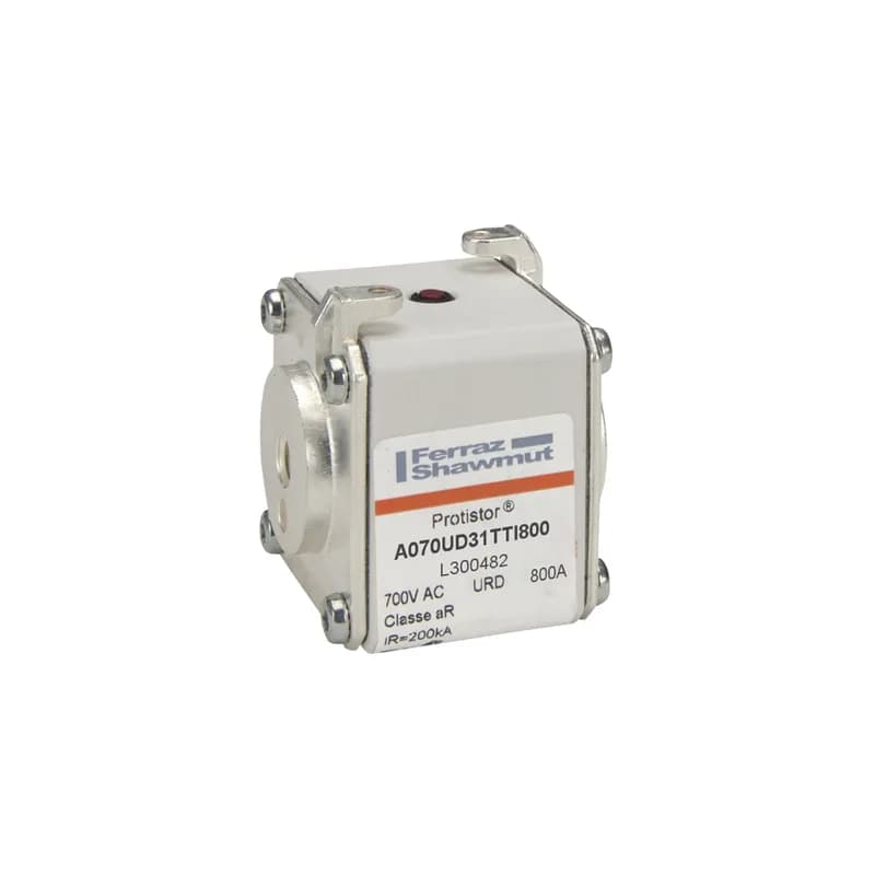 Square Body High-Speed Fuse Protistor® Size 31 aR 690VAC IEC 700VAC UL 800A With Striker Flush ends UNC threads