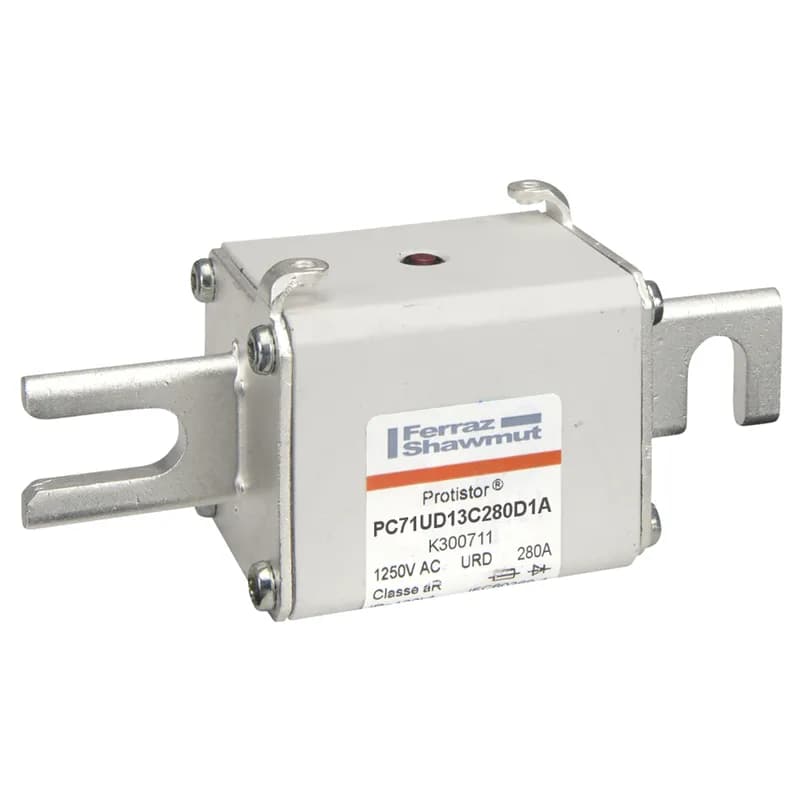 Mersen K300711 - Square Body High-Speed Fuse Protistor® Size 71 aR 1250VAC IEC 1300VAC UL 280A With Striker DIN 110 Blades