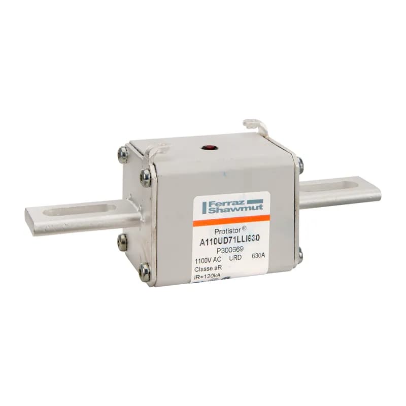 Square Body High-Speed Fuse Protistor® Size 71 aR 1000VAC IEC 1100VAC UL 630A With Striker Slotted Blades long