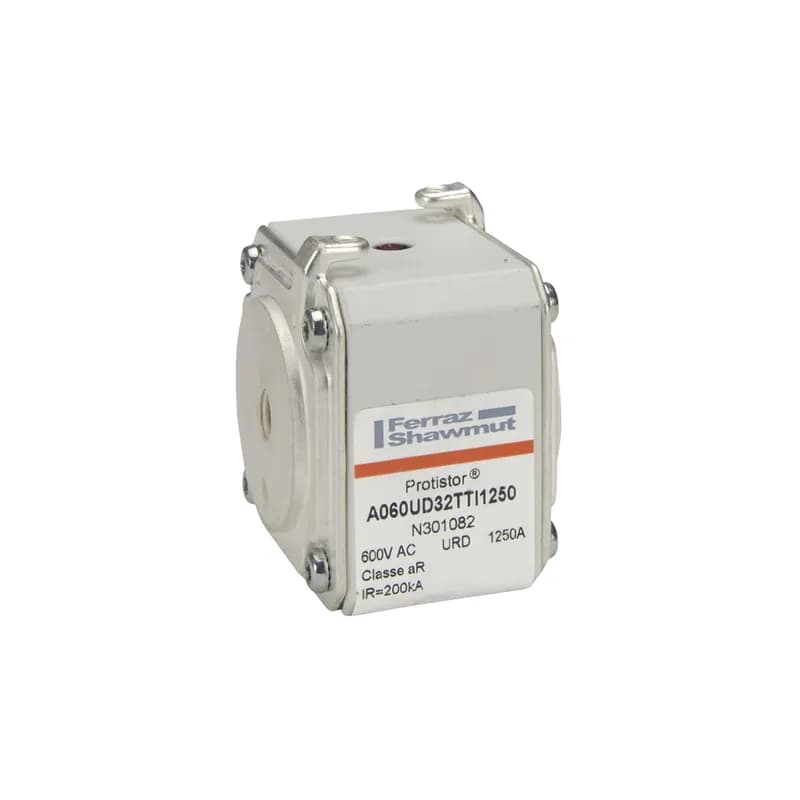 Square Body High-Speed Fuse Protistor® Size 32 aR 550VAC IEC 600VAC UL 1250A With Striker Flush ends UNC threads