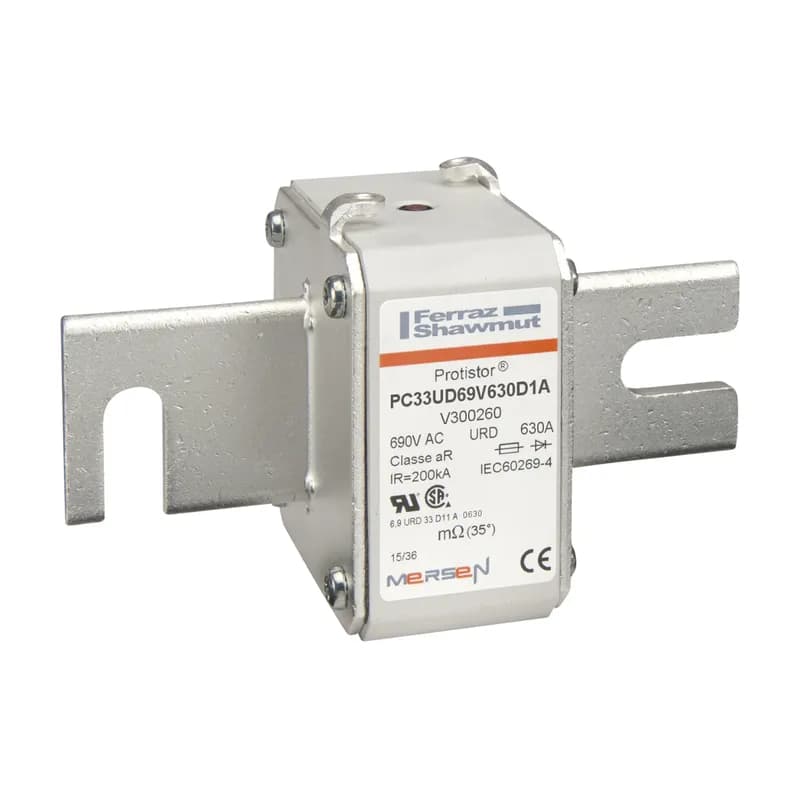 Square Body High-Speed Fuse Protistor® Size 33 aR 690VAC IEC 700VAC UL 630A With Striker DIN 110 Blades