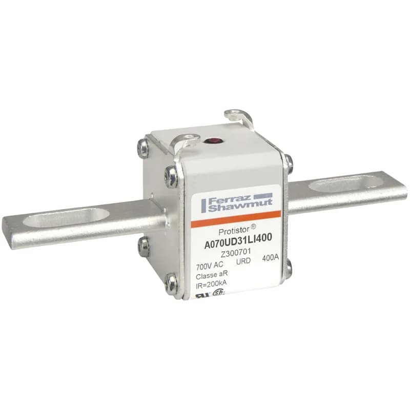 Square Body High-Speed Fuse Protistor® Size 31 aR 690VAC IEC 700VAC UL 400A With Striker Slotted Blades long