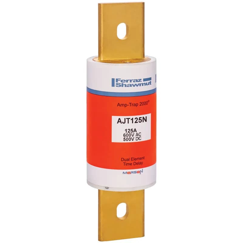 Mersen AJT125N - Fuse AJT - Class J - Time-delay 600VAC 500VDC 125A Blade Amp-Trap 2000®