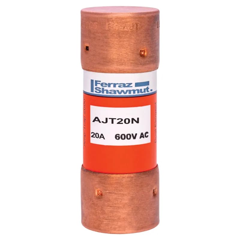 Mersen AJT20N - Fuse AJT - Class J - Time-delay 600VAC 400VDC 20A Ferrule Amp-Trap 2000®