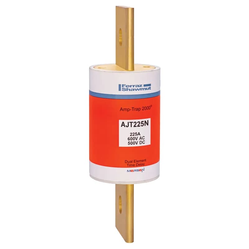 Mersen AJT225N - Fuse AJT - Class J - Time-delay 600VAC 500VDC 225A Blade Amp-Trap 2000®