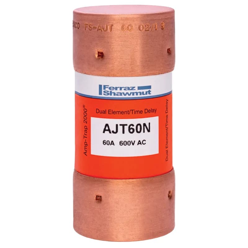 Fuse AJT - Class J - Time-delay 600VAC 400VDC 60A Ferrule Amp-Trap 2000®