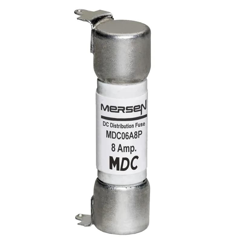 Fuse MDC06A - DC Distribution 600VAC 600VDC 8A Type Auxiliary Slot Mount