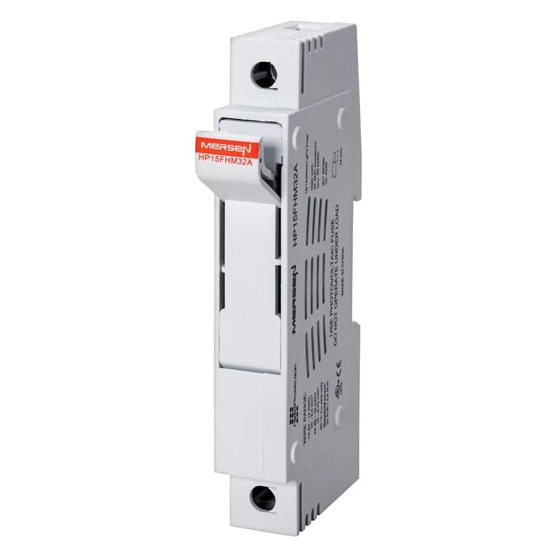Fuse Holder IEC+UL/CSA HelioProtection® Size 10x85 1500VDC IEC 1500VDC UL 1-Pole Box With LED DIN Rail mounting