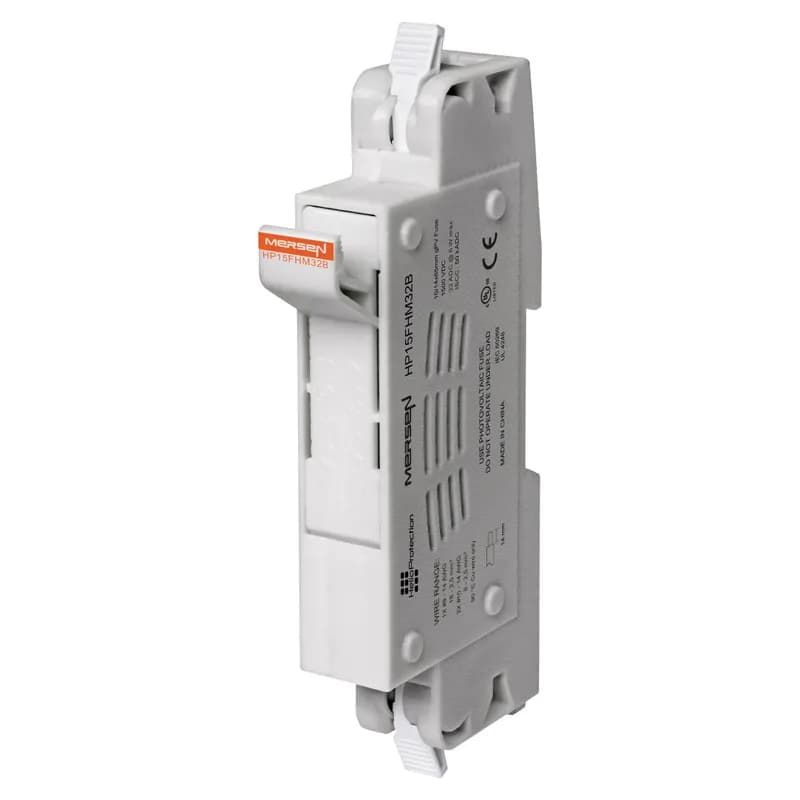 Fuse Holder IEC+UL/CSA HelioProtection® Size 10x85 1500VDC IEC 1500VDC UL 1-Pole Cage Clamp With LED DIN Rail mounting