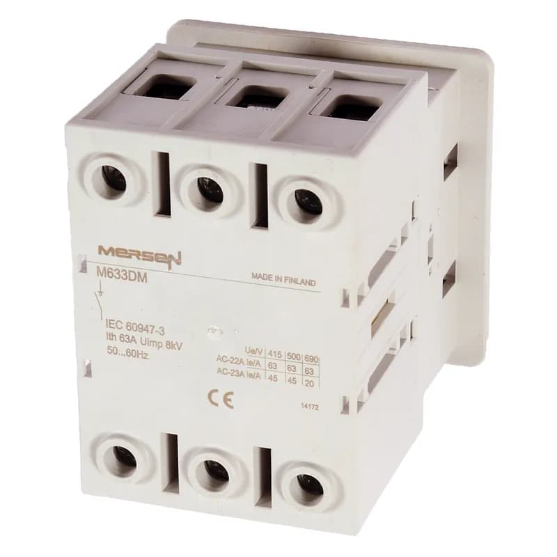 UL508 Switch 600VAC Non-Fused 63A 3-Pole Panel Mount