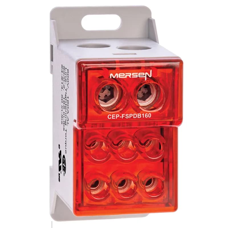 Compact PDB 600V 135A - 160A Tin-plated Aluminum 1-Pole 2 - 3 + 3 openings; 2/0-#10 --- #6-#14 + #4-#14