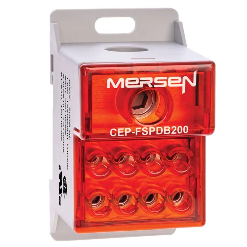 Compact PDB 600V 155A - 200A Tin-plated Aluminum 1-Pole 1 - 8 openings; 4/0 - #10 --- #4-#14