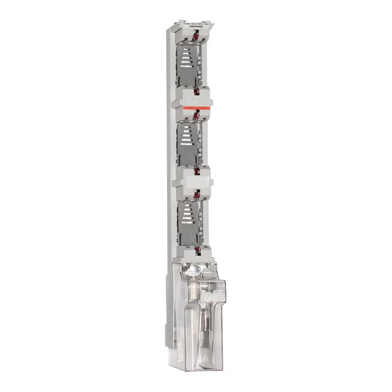 NH-vertical fuse rail BSL Size NH00 690VAC 160A 3-Pole Bus bar system 100 mm With cable connection Cage Clamp With V-terminal