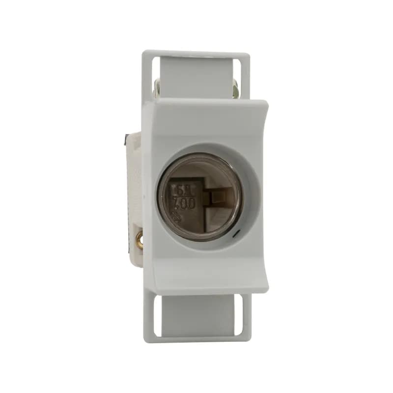 DIN Fuse base Neozed Size D02 400VAC 63A 1-Pole with touch prot. DIN Rail mounting Clamp Strap / Screw