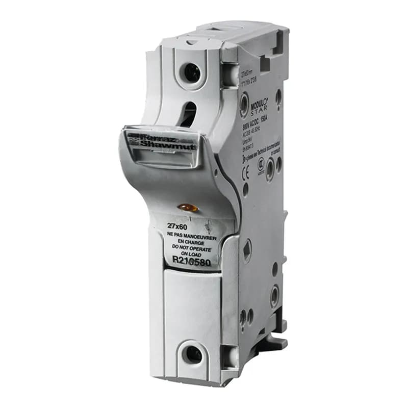 Fuse Holder Modulostar® 800VAC 800VDC Fuse size 27x60 1-Pole Faston Lugs IP20