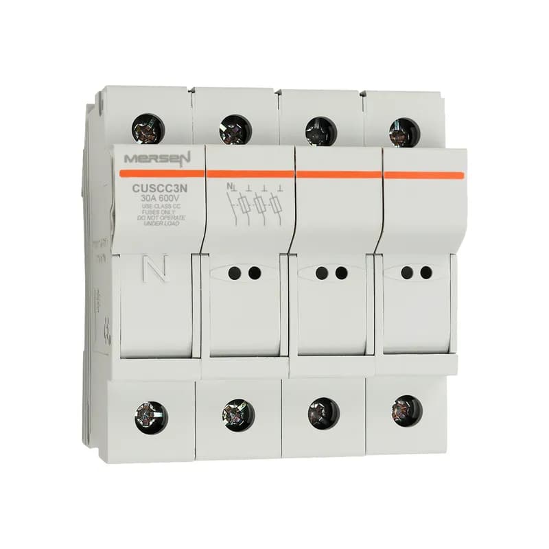 Fuse Holder Modulostar® 600VAC 600VDC Class CC 3-Pole+N