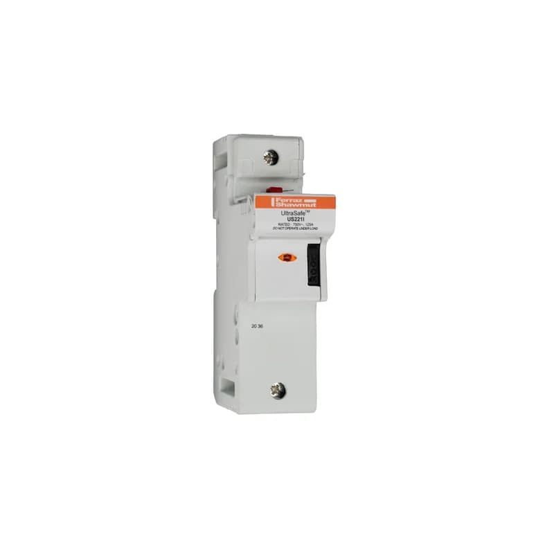 Mersen F331159 - Fuse Holder UltraSafe™ 800VAC 1000VDC UL Fuse size 22x58 1-Pole Visual Indicator Pressure Plate IP20