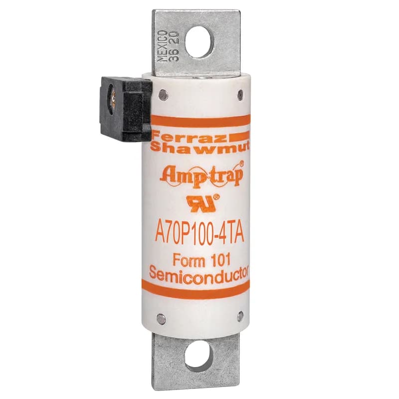 High Speed Fuse Amp-Trap® A70P 700VAC 650VDC 100A Bolted Blade TA Indicator